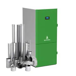 Centrala peleti compacta Mareli Premium RubynoR ECOSTAR SBN35 20-35KW – kit evacuare inox