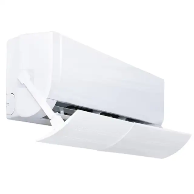 Deflector aer conditionat extensibil, Unghi reglabil, Universal, 56-108 cm, accesorii montare incluse, Alb