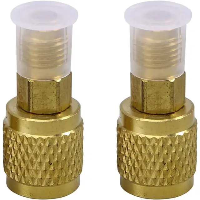 Set 2 adaptoare R410 pentru sistem de aer conditionat, metalice si din cauciuc, impermeabile