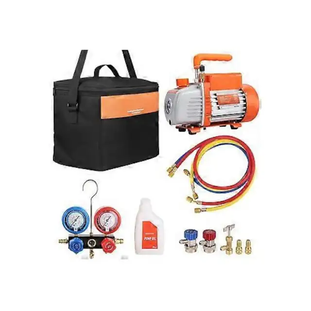 Set manometru pentru pompa de vid 4CFM, supapa din aluminiu, pentru aparate de climatizare