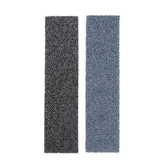 Set 2 filtre de aer conditionat, tehnologie cu ioni de argint, eficienta 98% PM2.5, 5.2x21cm, gri/albastru