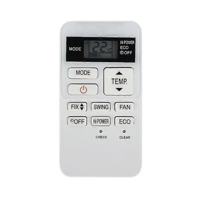 Telecomanda alba pentru aer conditionat, model RBC-ASX11E-C, functie de inlocuire, necesita 2 baterii AAA