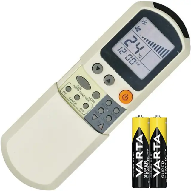 Telecomanda KNTECH®, dedicata pentru modele de aer conditionat ALIZEE-AMERICOOL-HYUNDAI, modelele din poza, baterii incluse