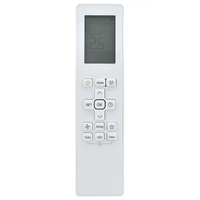 Telecomanda pentru aer conditionat, RG10B, alb, 19.3x4.8x2.5 cm