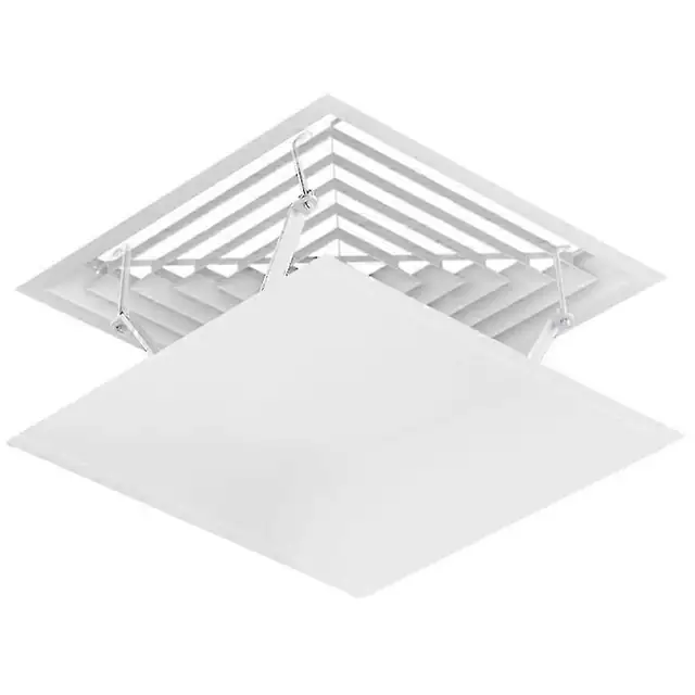 Deflector aer conditionat patrat, alb, 35x35x3cm