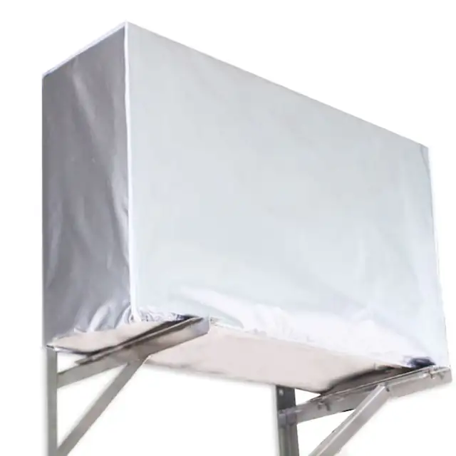 Husa aer conditionat, KkvoGmle, Bumbac/Aluminiu, Argintiu
