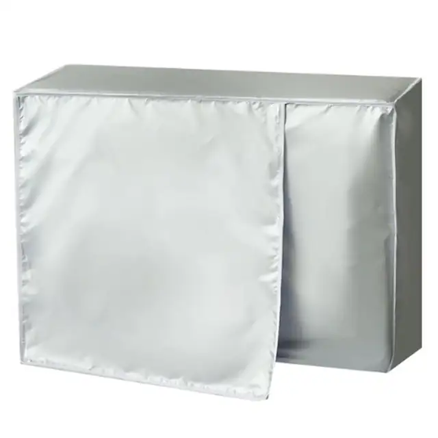 Husa protectie aer conditionat HERUSI, aluminiu, plasa, argintiu, 96x40x70cm