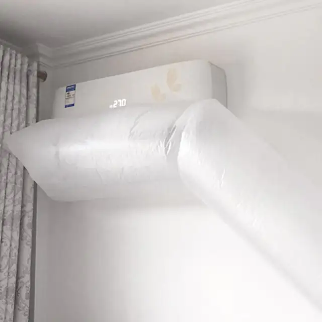 Sac pentru aer conditionat flexibil, polietilena, 10m, alb