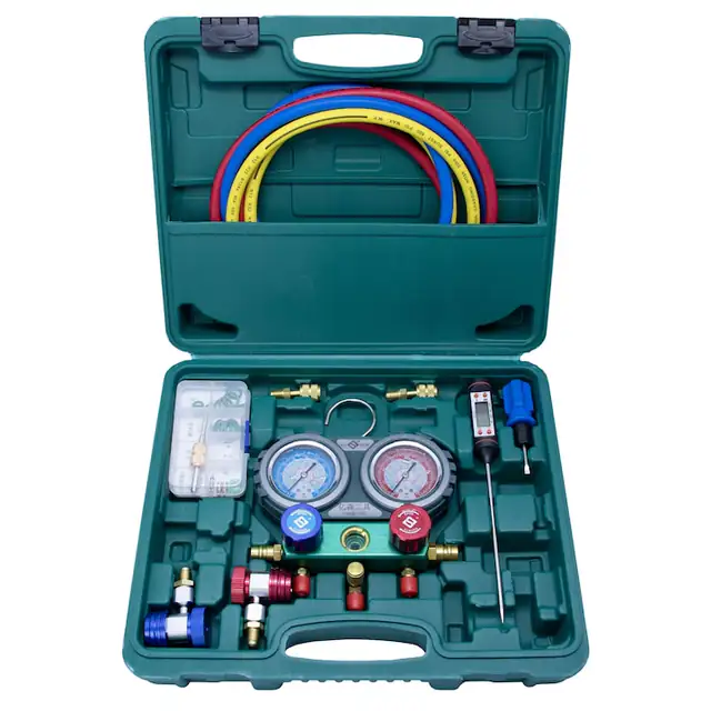 Set profesional pentru incarcarea si verificarea instalatiilor de aer conditionat YS EAC 22