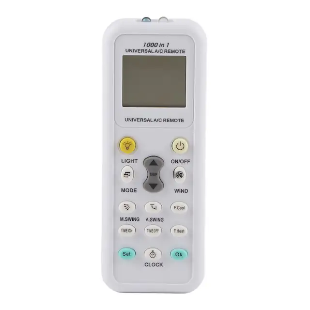 Telecomanda universala pentru aer conditionat cu display LCD, control la distanta, functie de temporizare, iluminare nocturna