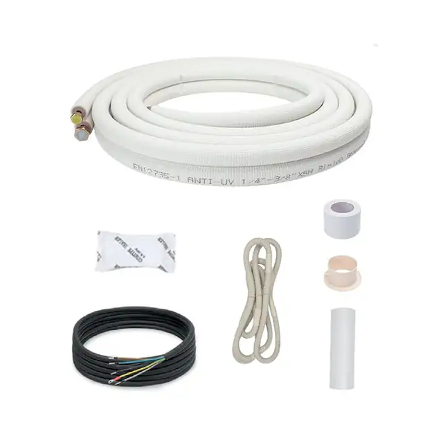 Kit complet racord frigorific Sannover 5 metri, teavă cupru izolată, cablu electric 5m, pentru aparate de aer condiționat