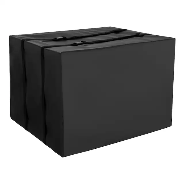 Husa de protectie aer conditionat exterior, Husa unitate exterioara AC, 53 x 40 x 38 cm, Poliester impermeabil, Strat dublu, Universal, Curea de umar reglabila