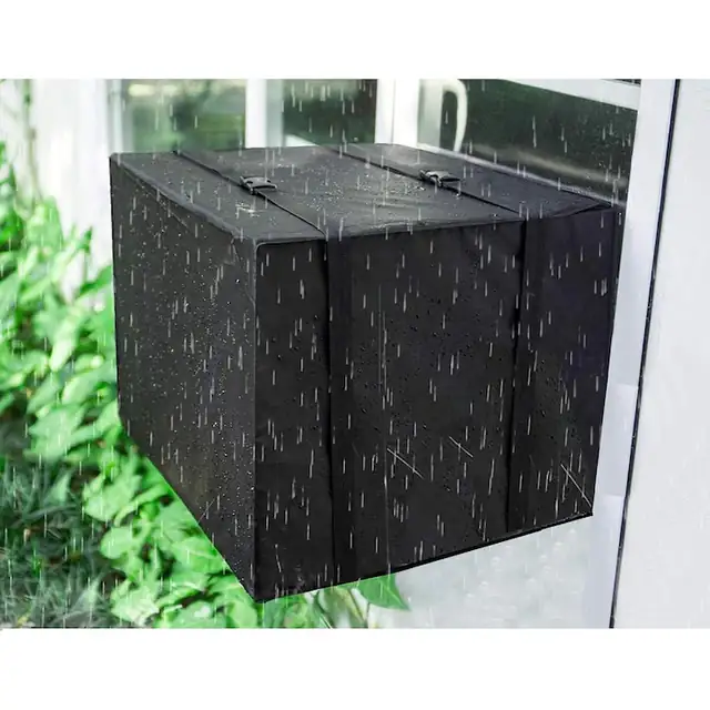 Husa exterioara pentru aparate de aer conditionat cu ajustare, 25.5" latime x 17" inaltime x 21" adancime, material impermeabil, protectie iarna