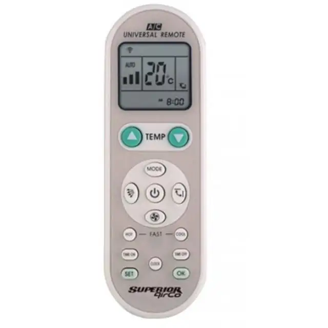 Telecomandă universală pentru aer condiționat Superior AIRCO 1000, 1000 coduri, ergonomic, compatibilă cu majore mărci