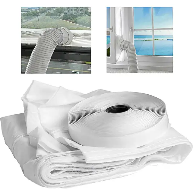 Garnitură etanșare pentru fereastră, YOUKUKE, 300 cm, Poliester 210D, Rezistență UV, Alb