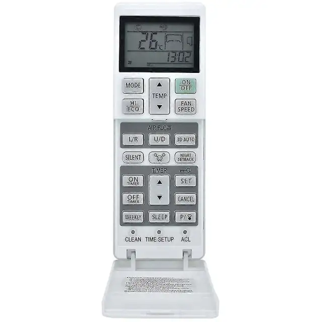 Telecomanda pentru aparat de aer conditionat, 16.6x6x3cm, plastic, set 1 telecomanda + manual