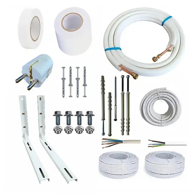 Kit complet instalare aer conditionat, Alsav, 9000-12000 BTU, 7m, accesorii montaj