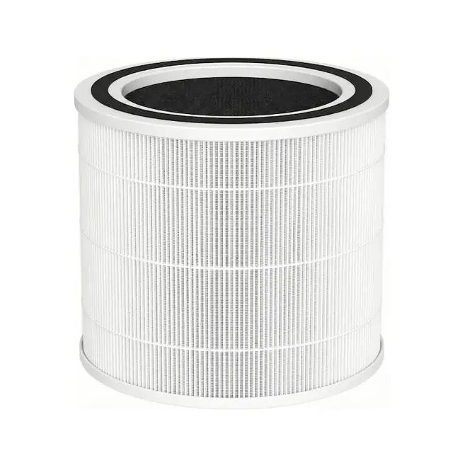 Filtru Compatibil cu Purificatoarele de Aer AirBliss Pure, Filtrare 3 in 1, Pre Filtru, Filtru TRUE HEPA, Filtru din Carbon Activ, Elimina 99, 97% Particule, Anti Alergic, Anti Bacterian, Elimina Mirosuri, Aer Curat, Alb