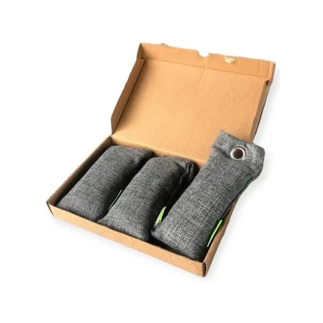 Set 3 filtre aer Ecosavers, carbune activ