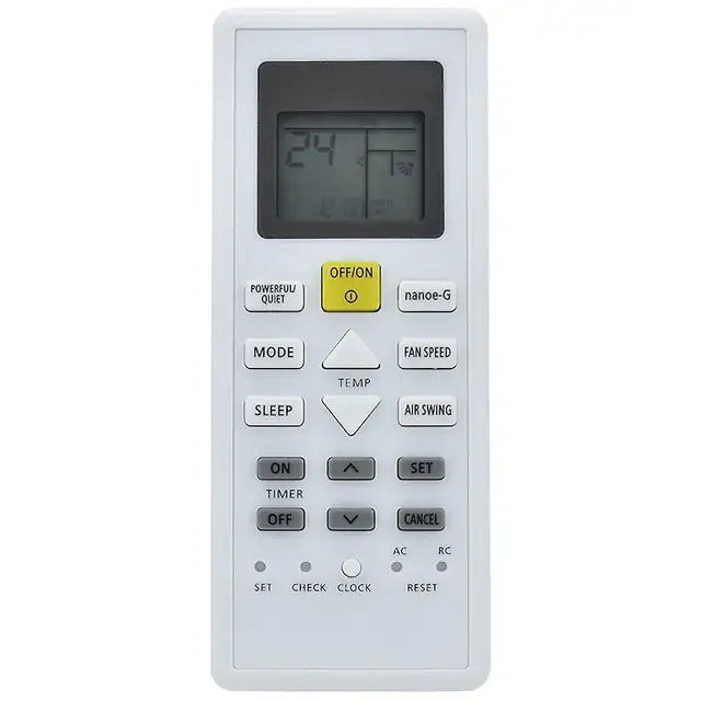 Telecomanda CS Z60VKR pentru aparat de aer conditionat CZ-Z60VKR CU-Z20VKR, dimensiuni 14x5.5x2cm, plastic si metal