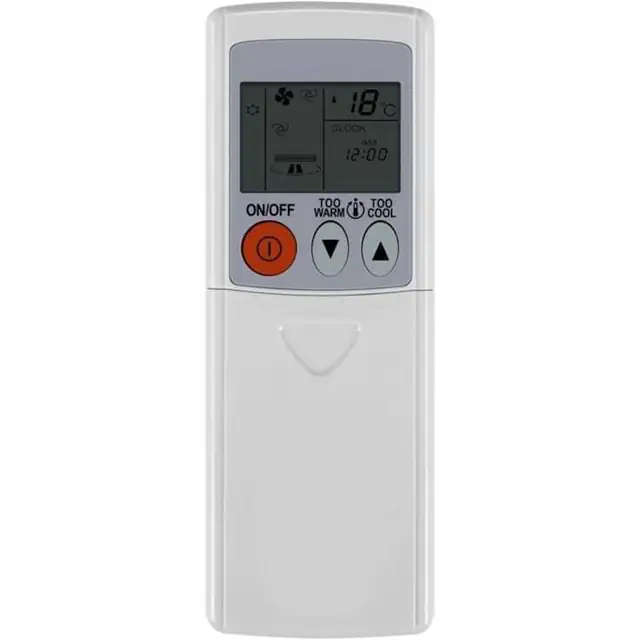Telecomanda aer conditionat, 16x6x1.7cm, alb, plastic