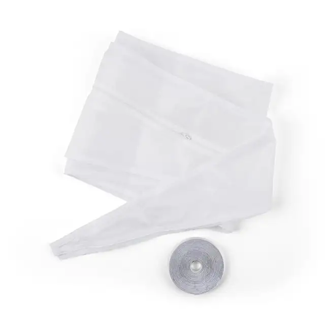 Set de etanșare pentru geamuri Klarstein, 3, 9 m, fixare cu fermoar, alb