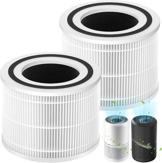 Set 2 filtre de schimb Core 300, Bedee, H13 HEPA, 3 in 1, pentru purificatoare de aer Core 300, Core 300S