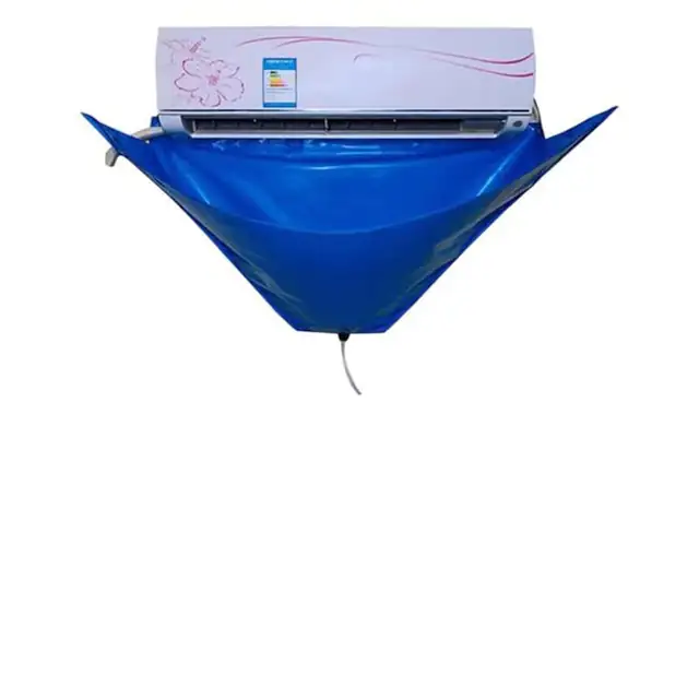 Husa de curatare pentru aer conditionat, material Oxford impermeabil, 130x65cm, albastra, 1 bucata