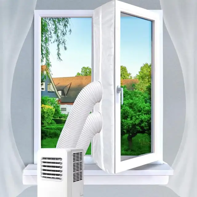 Kit etansare pentru aparate de aer conditionat portabile si uscatoare de rufe, 400cm, impermeabil, usor de instalat