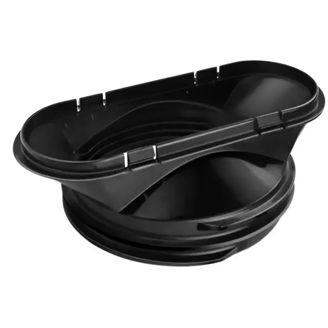 Furtun de evacuare pentru aparate de aer conditionat portabile, 1.5m, diametru 15cm, culoare neagra, set cu inel negru