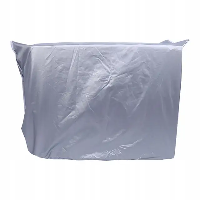 Husa pentru unitate exterioara de aer conditionat, poliester, impermeabil, argintie, 94x40x73 cm, set 1 buc.