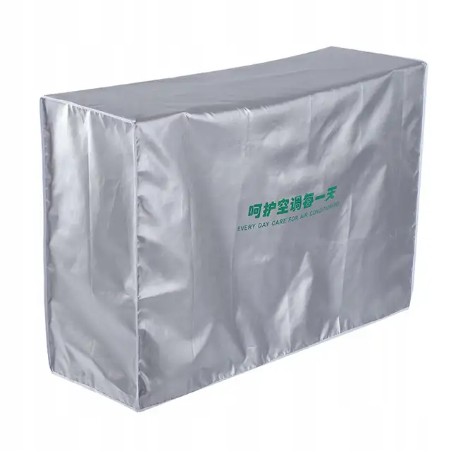 Husa universala pentru unitate exterioara de aer conditionat, argintie, 92x35x69cm, set 1 buc.