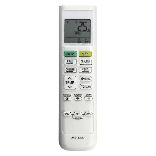 Telecomanda de inlocuire pentru aer conditionat, 18x5cm, multicolor, set 1 buc.