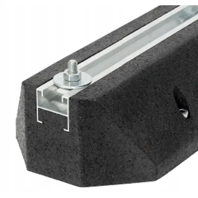 Set 2 baze de cauciuc pentru aer conditionat pompa de caldura Ivensis 600x180x100mm, max 300kg, negru