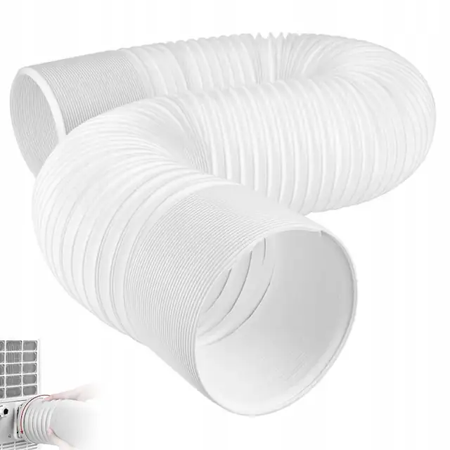 Furtun de aerisire pentru aer conditionat, BEDEE, 15cm x 150cm, alb, rezistent