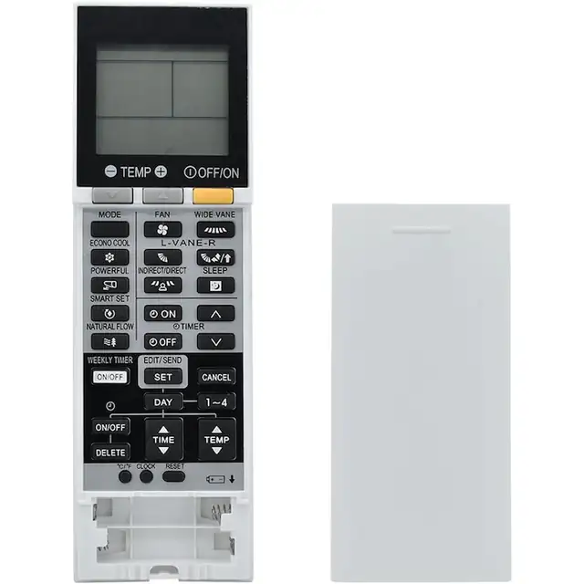 Telecomanda de inlocuire pentru aparat de aer conditionat Mitsubishi SG15C, fara programare, functioneaza cu 2 baterii AAA
