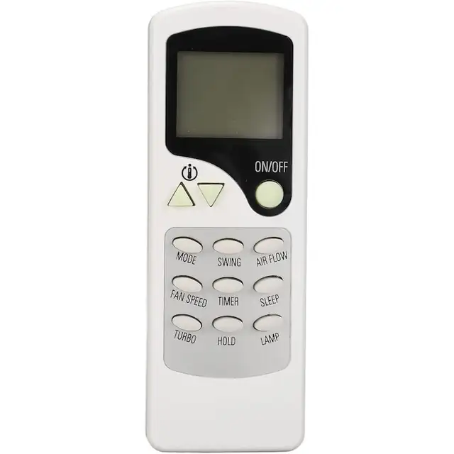 Telecomanda pentru aparat de aer conditionat, compatibila cu modele ZH LT 01, ZHFLT01, ZH/LW-10, ZHLW07, ZH/LW-01, 2xAAA, ABS