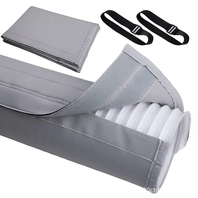 Masca de protectie pentru furtun de aer conditionat, dimensiune universala, 147cm, pentru furtunuri cu diametru de 12.7cm si 15cm, lavabila, usor de instalat