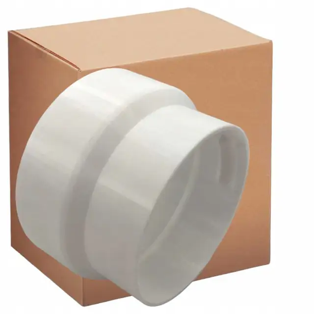 Adapter reducere 150mm la 125mm pentru aer conditionat, Delospro, set, material PET-G reciclabil