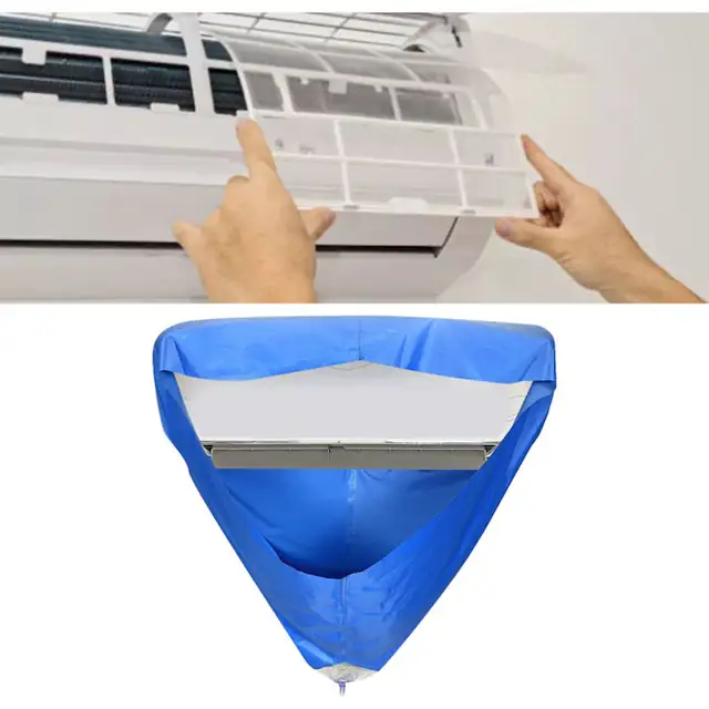Husa de curatare pentru aer conditionat, impermeabila, din PVC, forma conica, set de curatare