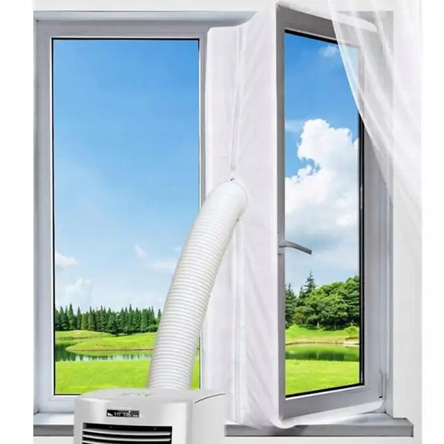 Uszczelca universala pentru aer conditionat, Malatec, 400cm, alb, set cu banda dublu adeziva
