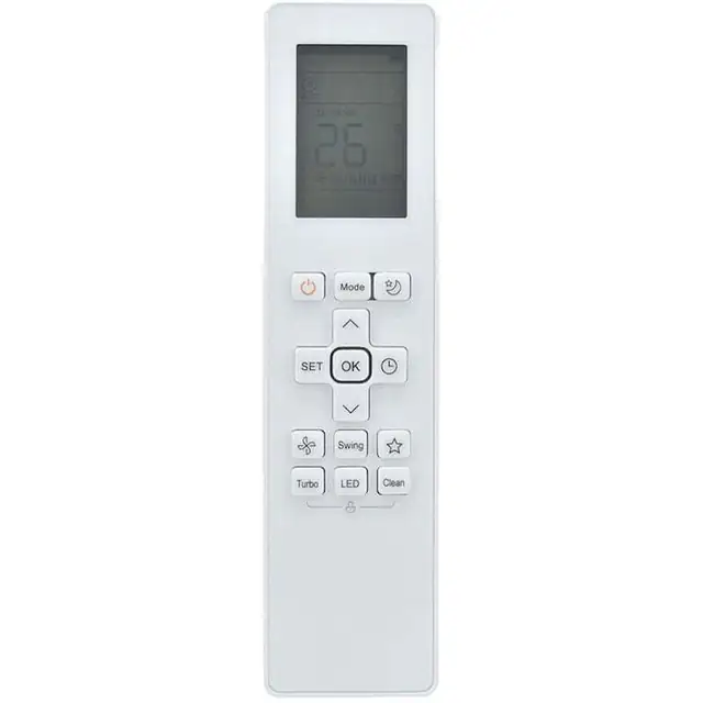 Telecomanda pentru aer conditionat RG10B(G)/BGEF, alb, 19.3x4.8x2.5cm