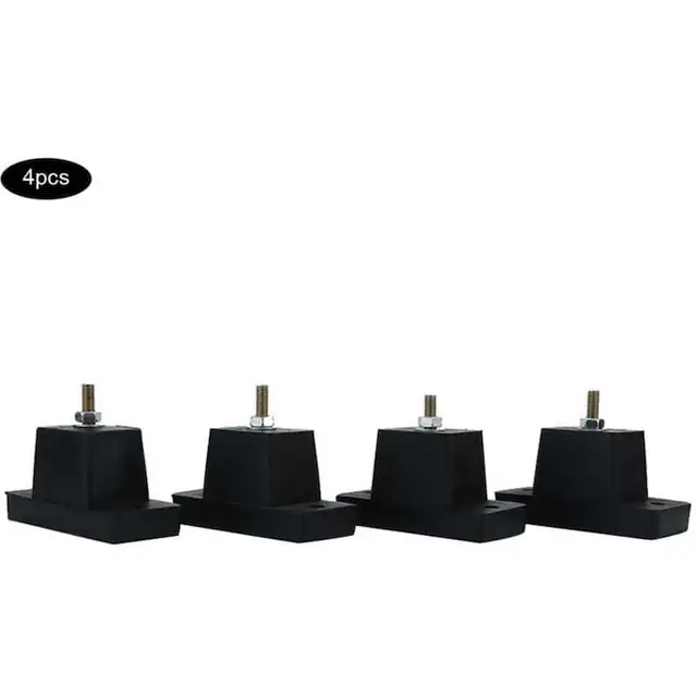 Set de 4 pad-uri amortizoare pentru aer conditionat, anti-vibratie, dimensiune 11x5x7.5cm, material TPU