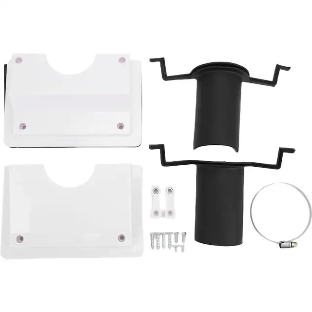 Kit de acoperire pentru conducte de aer conditionat, 2 piese, 245x190mm, alb, pentru sisteme de climatizare split