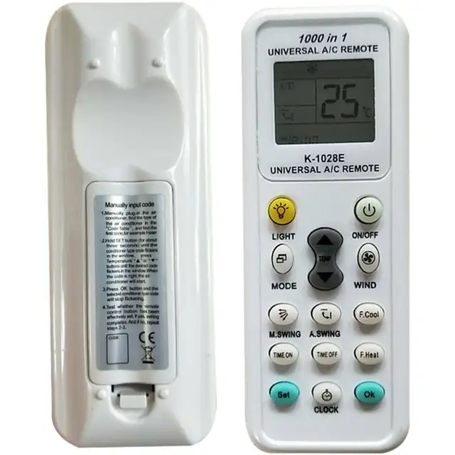 Telecomanda universala pentru aer conditionat K-1028E, compatibila cu peste 1000 de branduri, functie de racire rapida, distanta de operare 8-10m