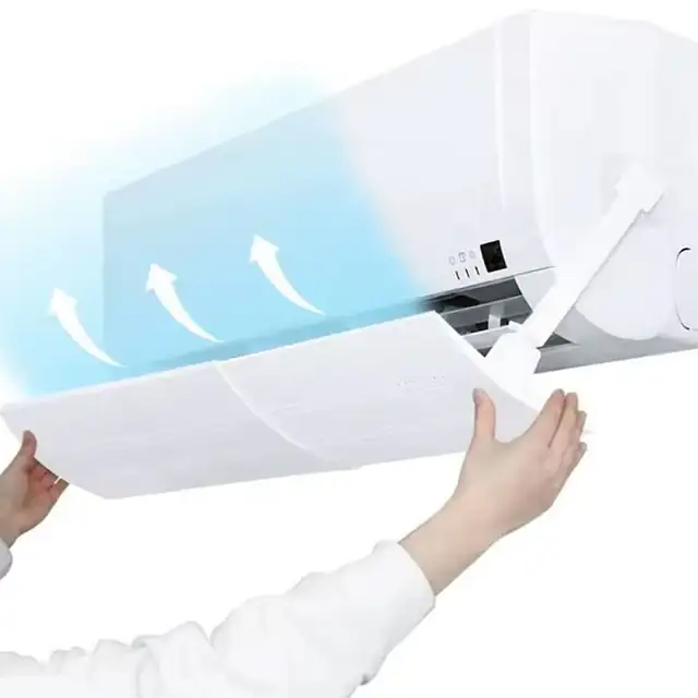 Deflector aer conditionat, reglabil 55-108 cm, prindere cu banda adeziva, compatibilitate universala, Anedius