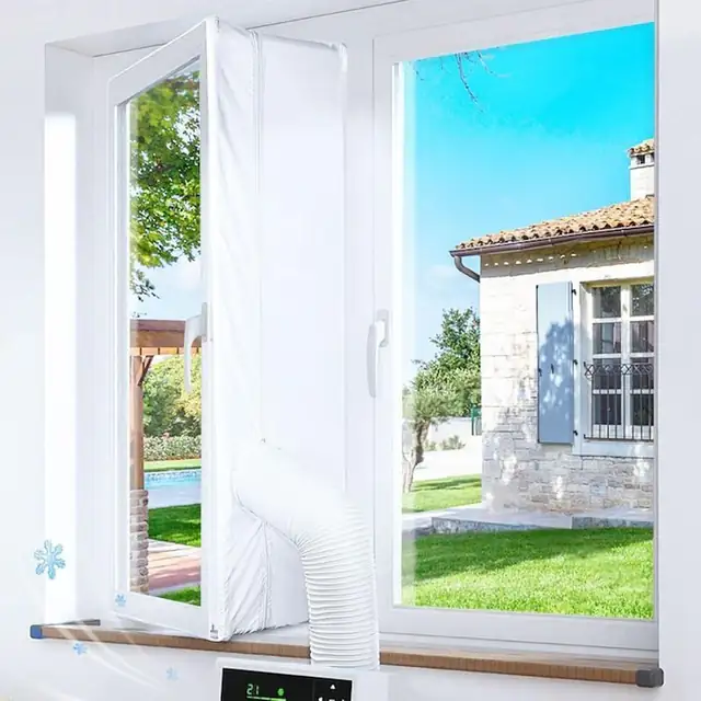 Kit de etansare pentru aer conditionat, 300cm, impermeabil, rezistent la vant, pentru feronerie de fereastra