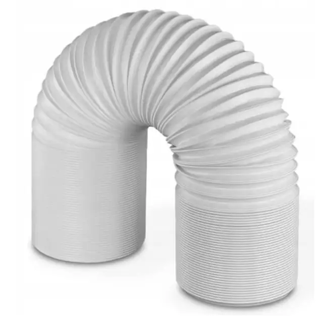 Tubulatura universala pentru aer conditionat, 5m, diametru 13cm, flexibila, alb