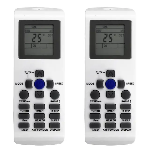 Set 2 telecomenzi pentru aer conditionat YKR-P/001E YKR-P/002E, alb