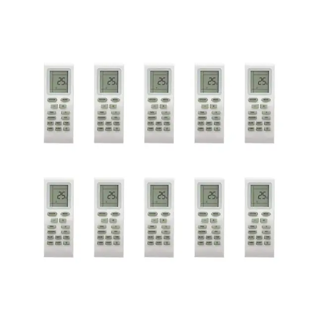 Set 10 telecomenzi universale pentru aer conditionat, Gree, ABS, multicolor